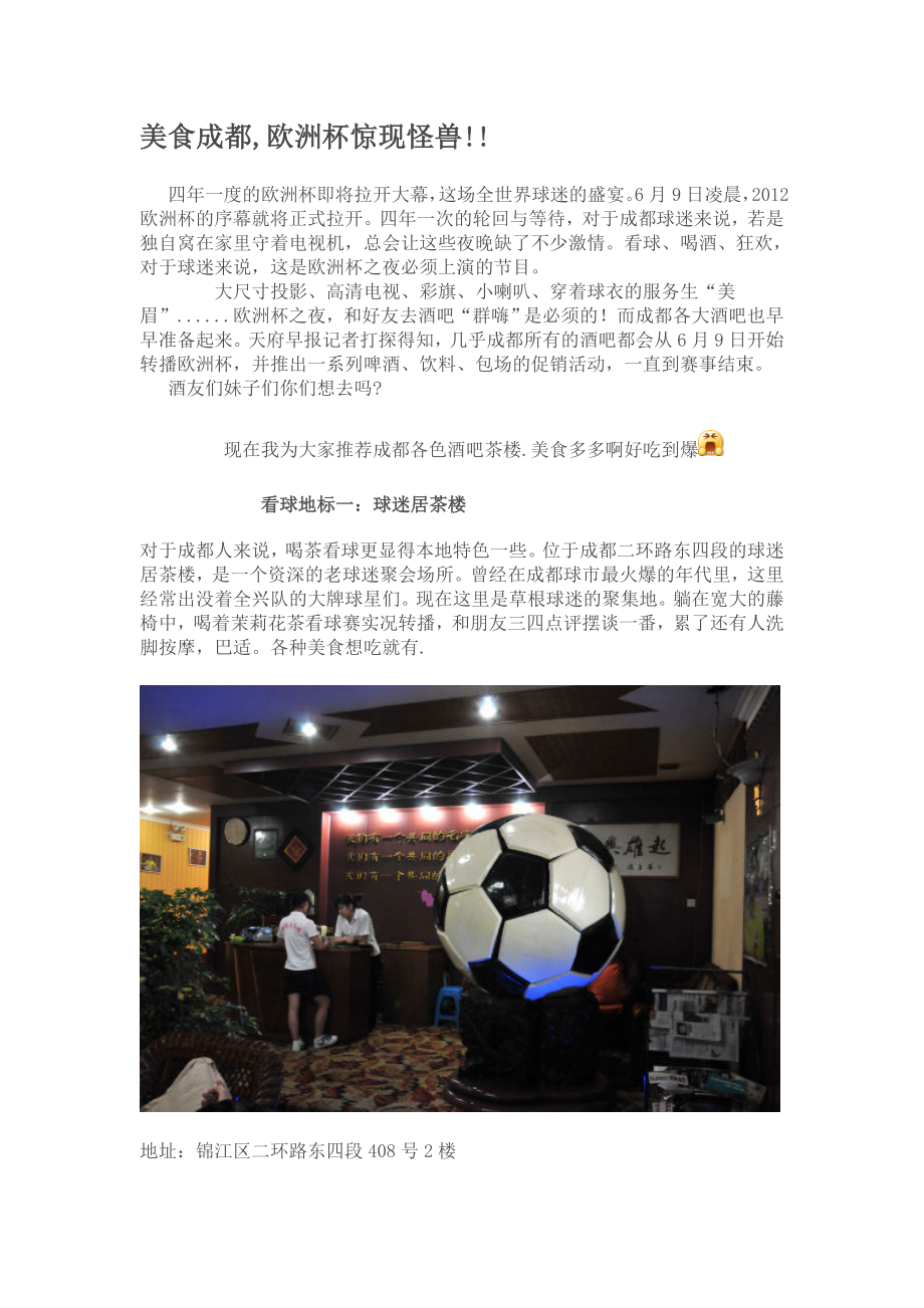 美食成都,欧洲杯惊现怪兽_第1页