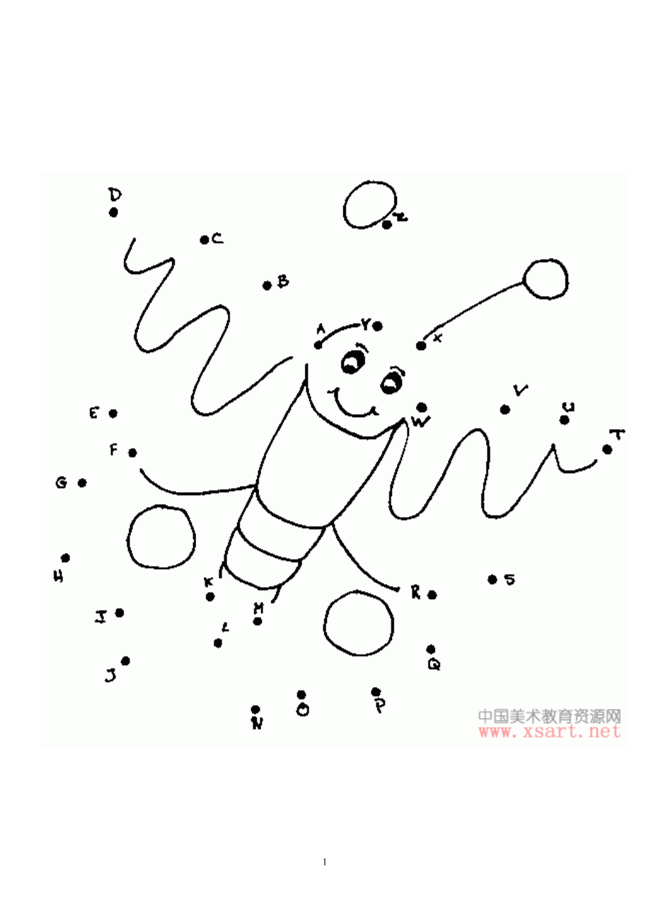字母连线+涂色_第1页