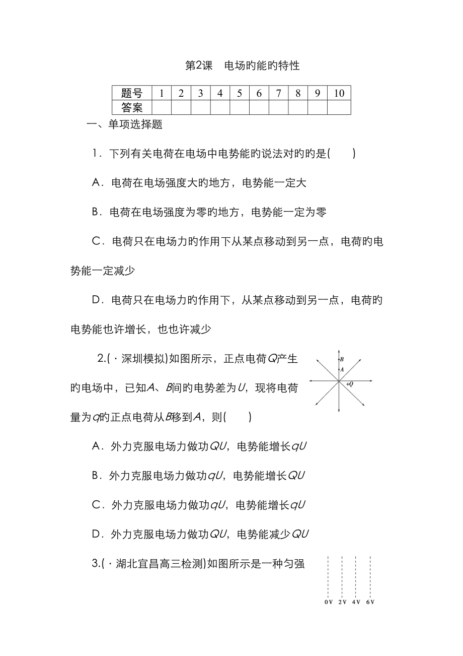 2023年2023年高三物理章节知识点复习检测_第1页