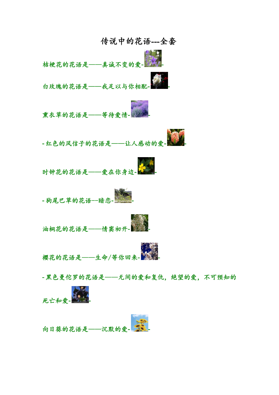 2023年传说中的花语全套图文_第1页