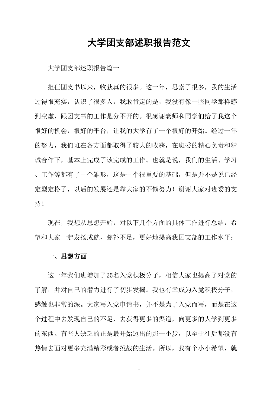 大学团支部述职报告范文_第1页