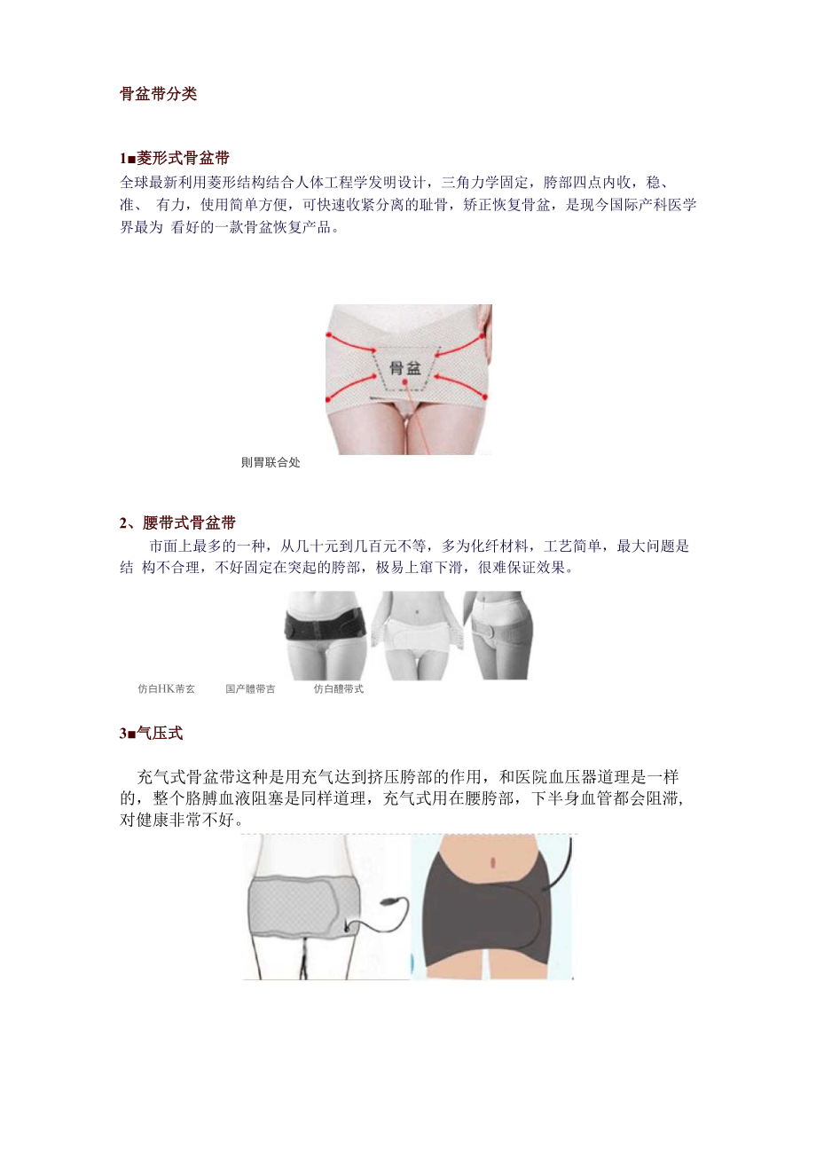 骨盆矫正带分类_第1页