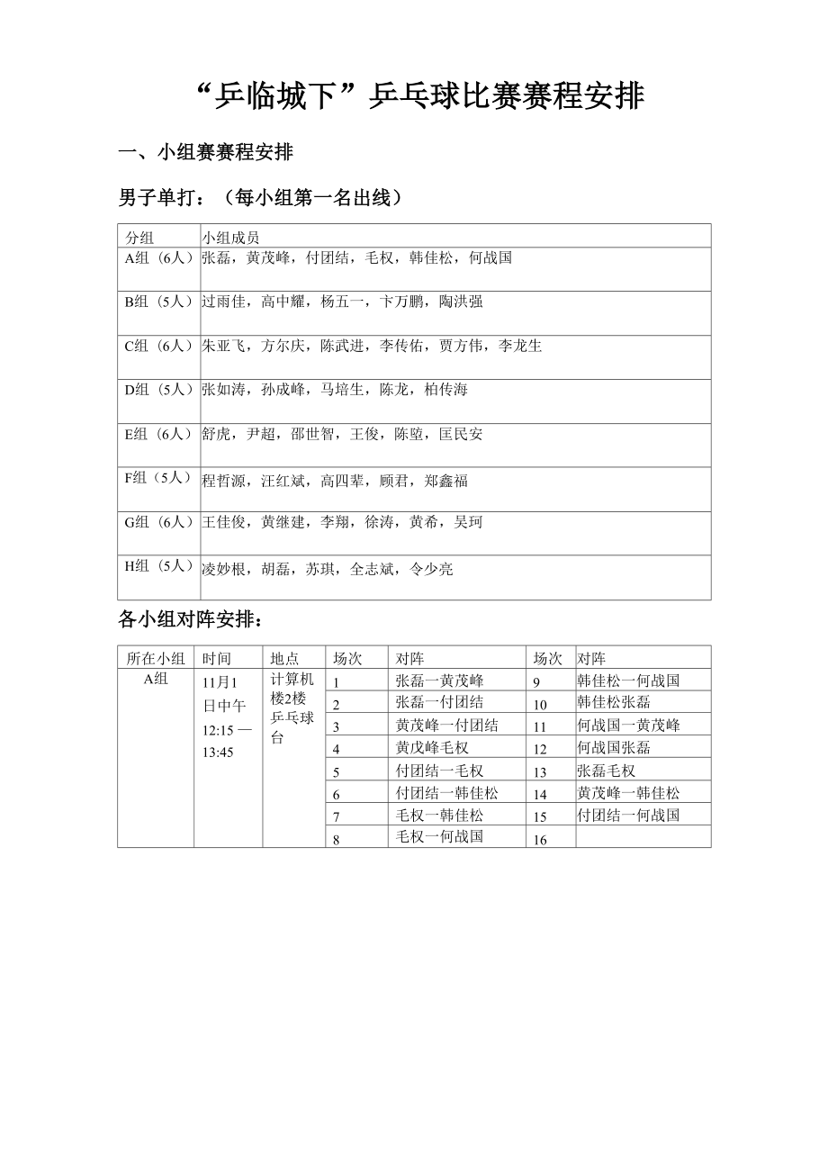 乒乓球赛程安排_第1页
