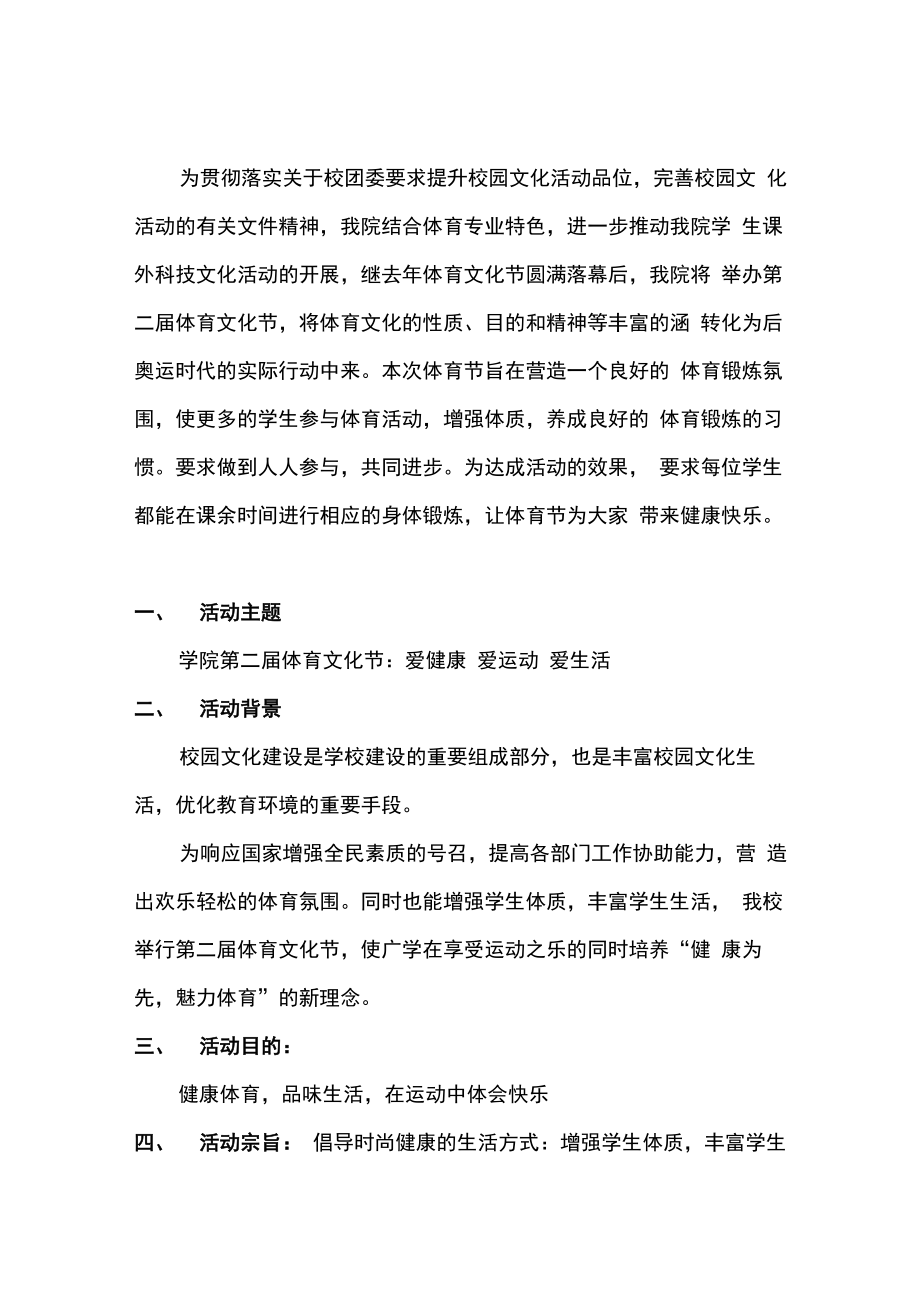 体育赛事项目策划书_第1页