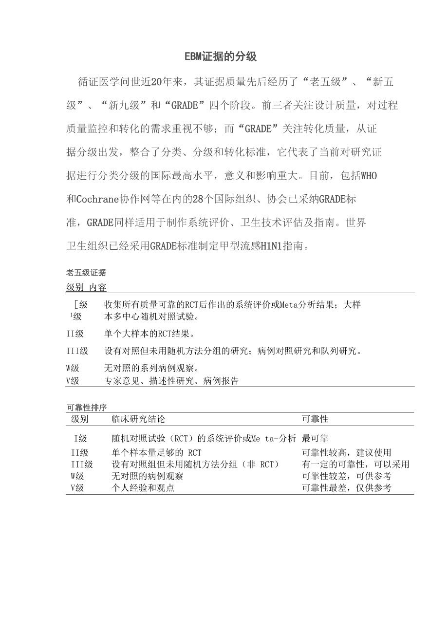循证医学证据的分级_第1页