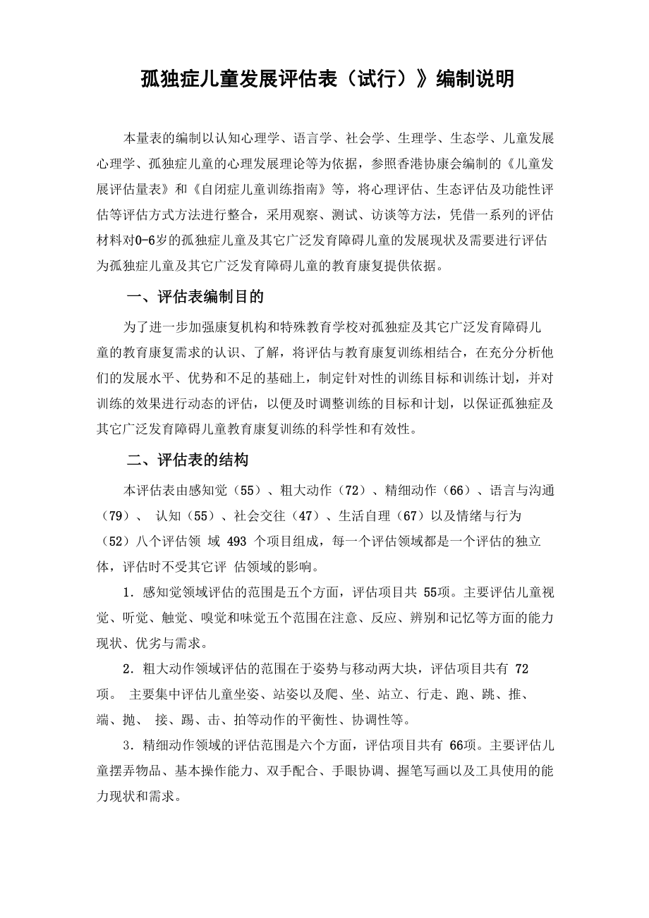 孤独症儿童发展计划评估表_第1页