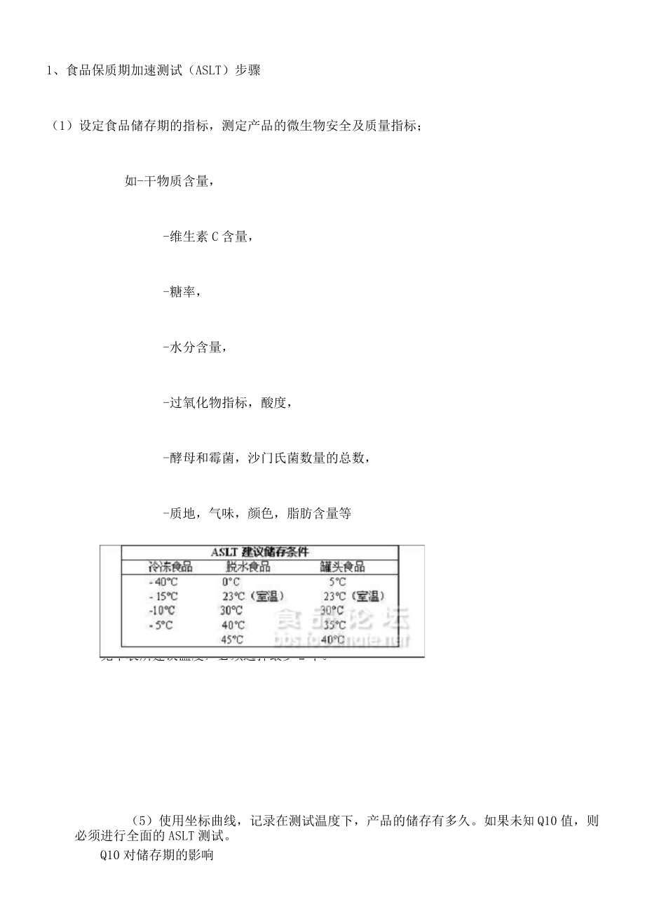 食品保质期加速测试aslt步骤_第1页