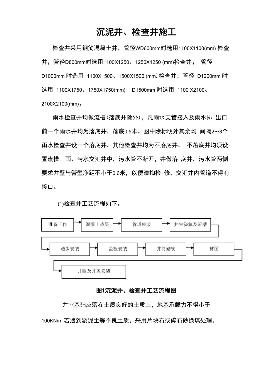 沉泥井、检查井施工_第1页