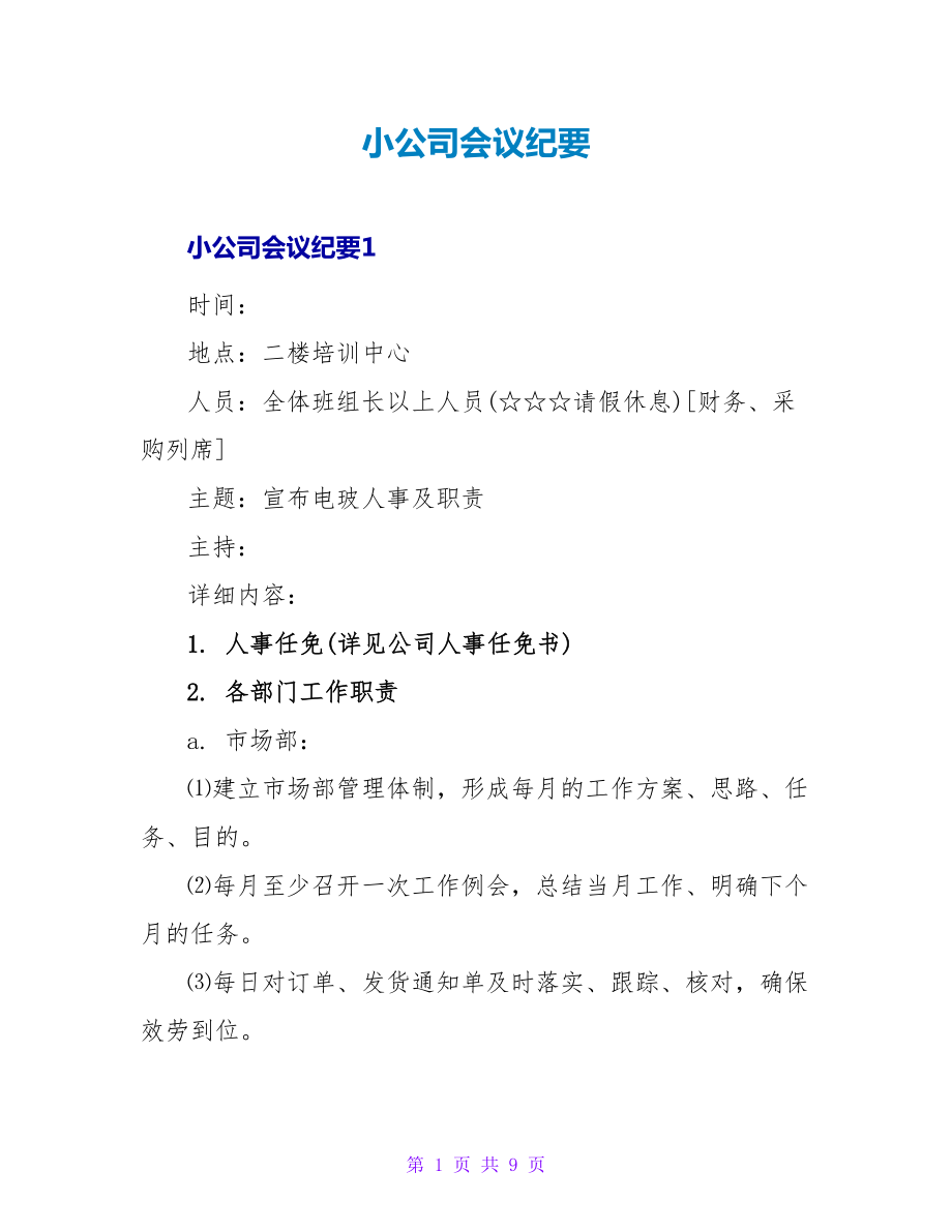 小公司会议纪要_第1页