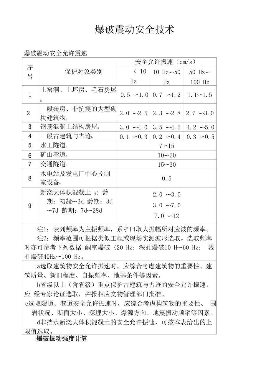 爆破震动公式_第1页