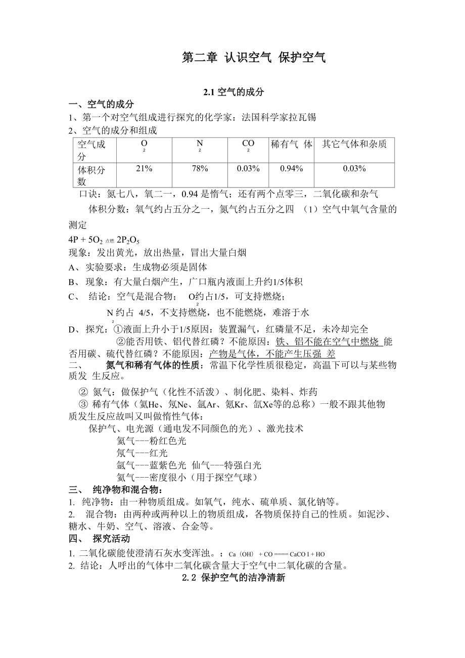 第二章 认识空气 保护空气_第1页