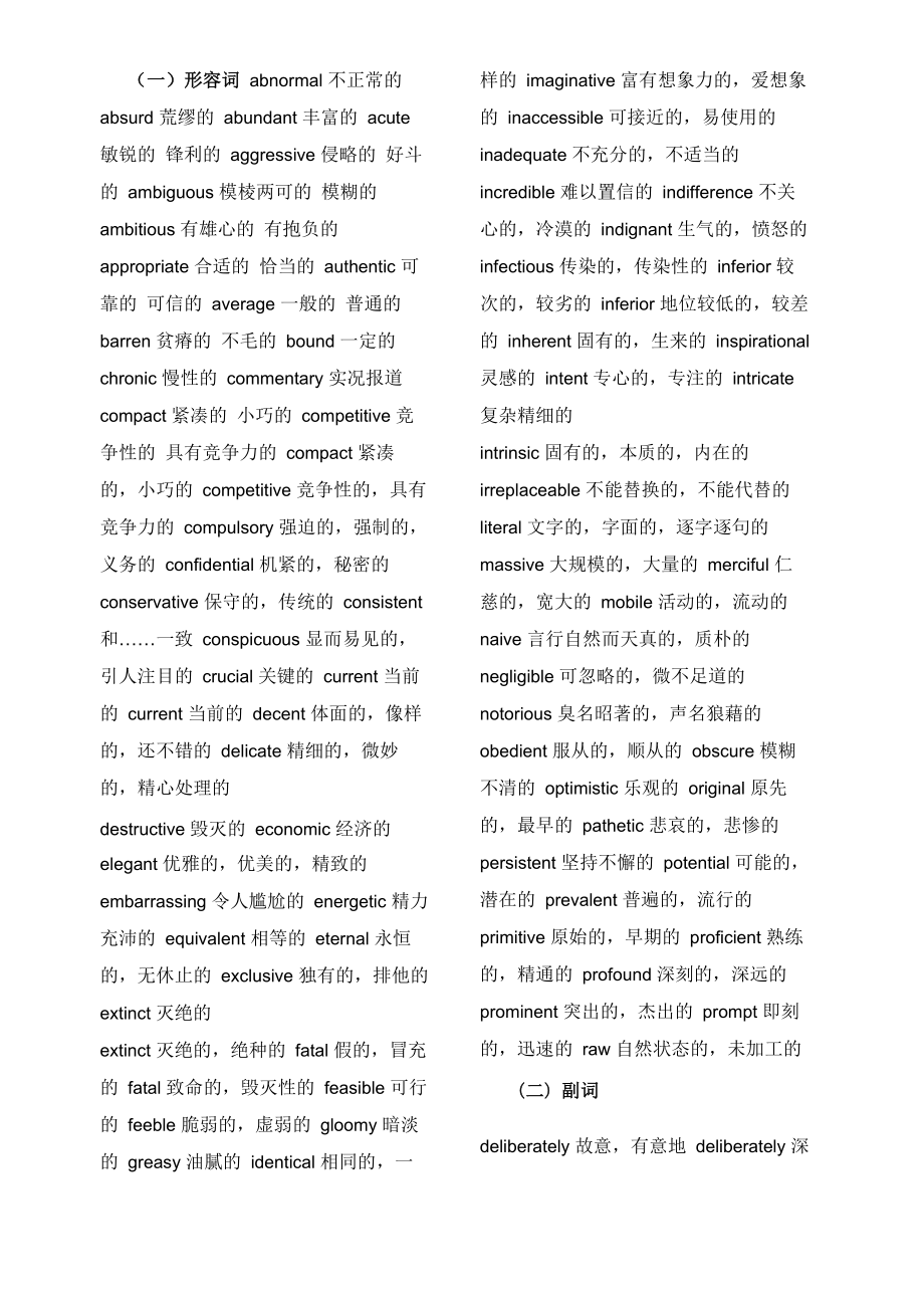 六级高频必备单词_第1页