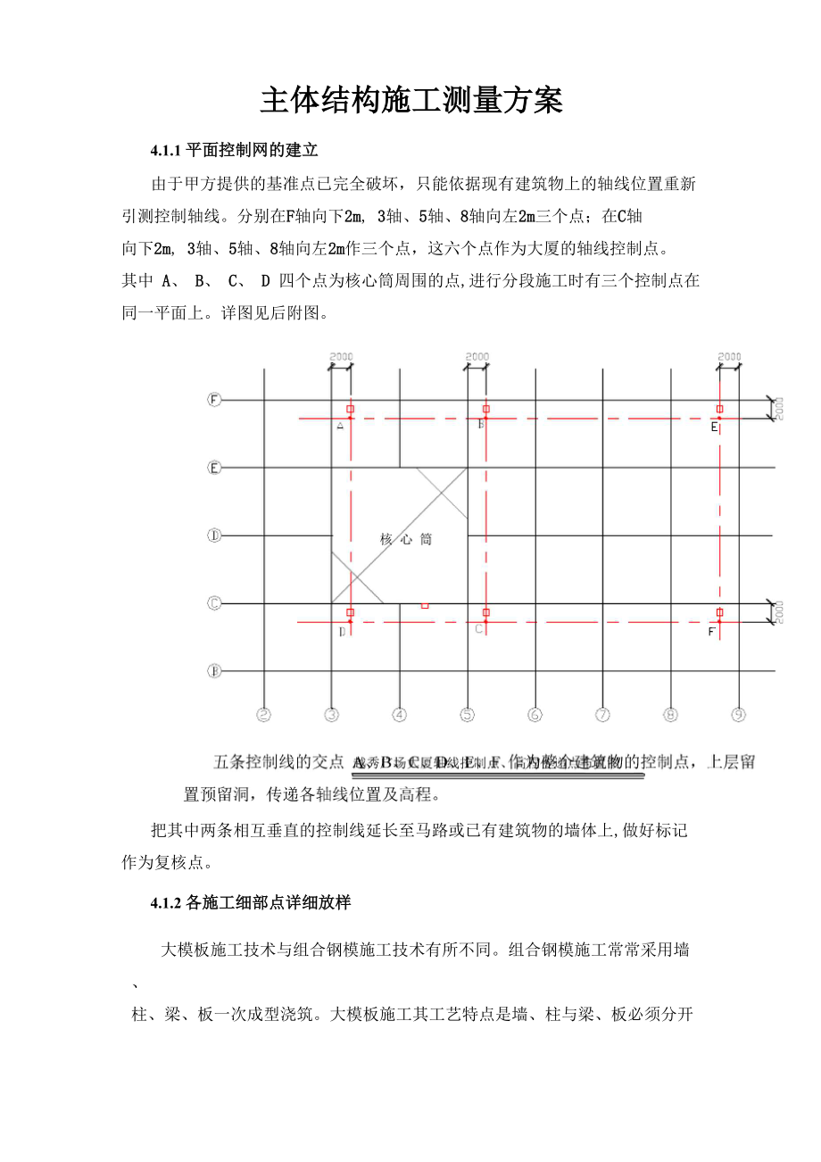 主体结构施工测量方案_第1页