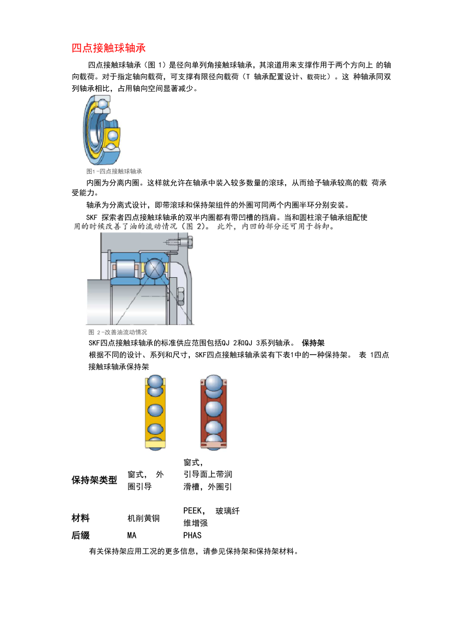 SKF四点接触球轴承_第1页