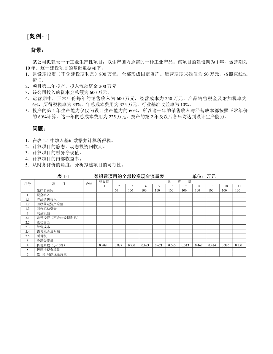 财务评价案例_第1页