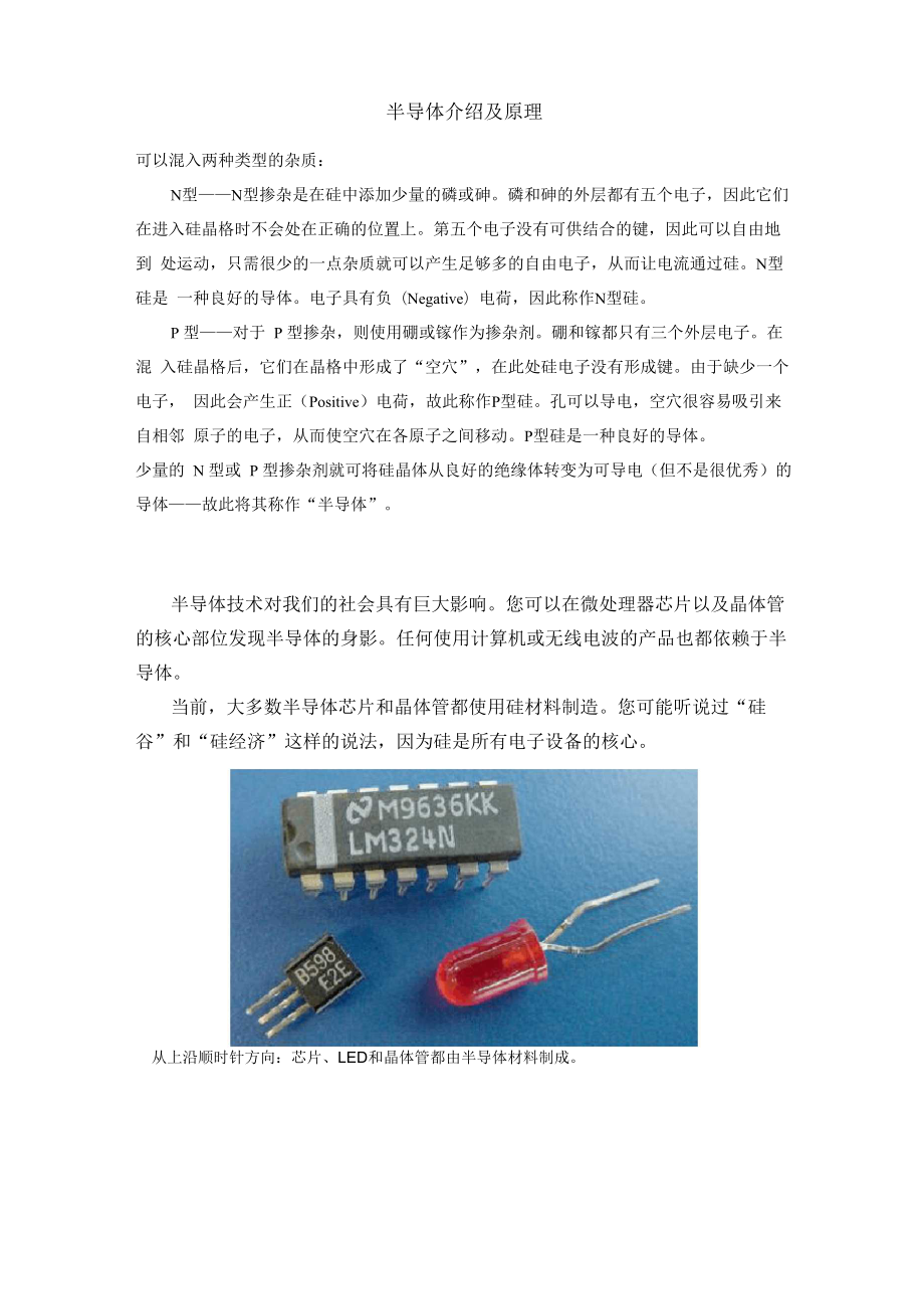 半导体介绍以及原理_第1页