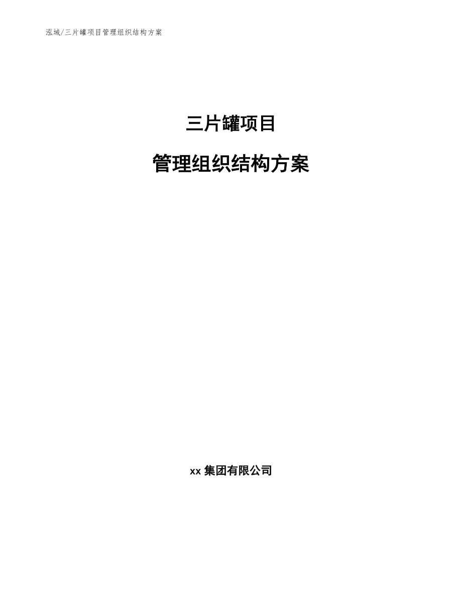 三片罐项目管理组织结构方案_第1页