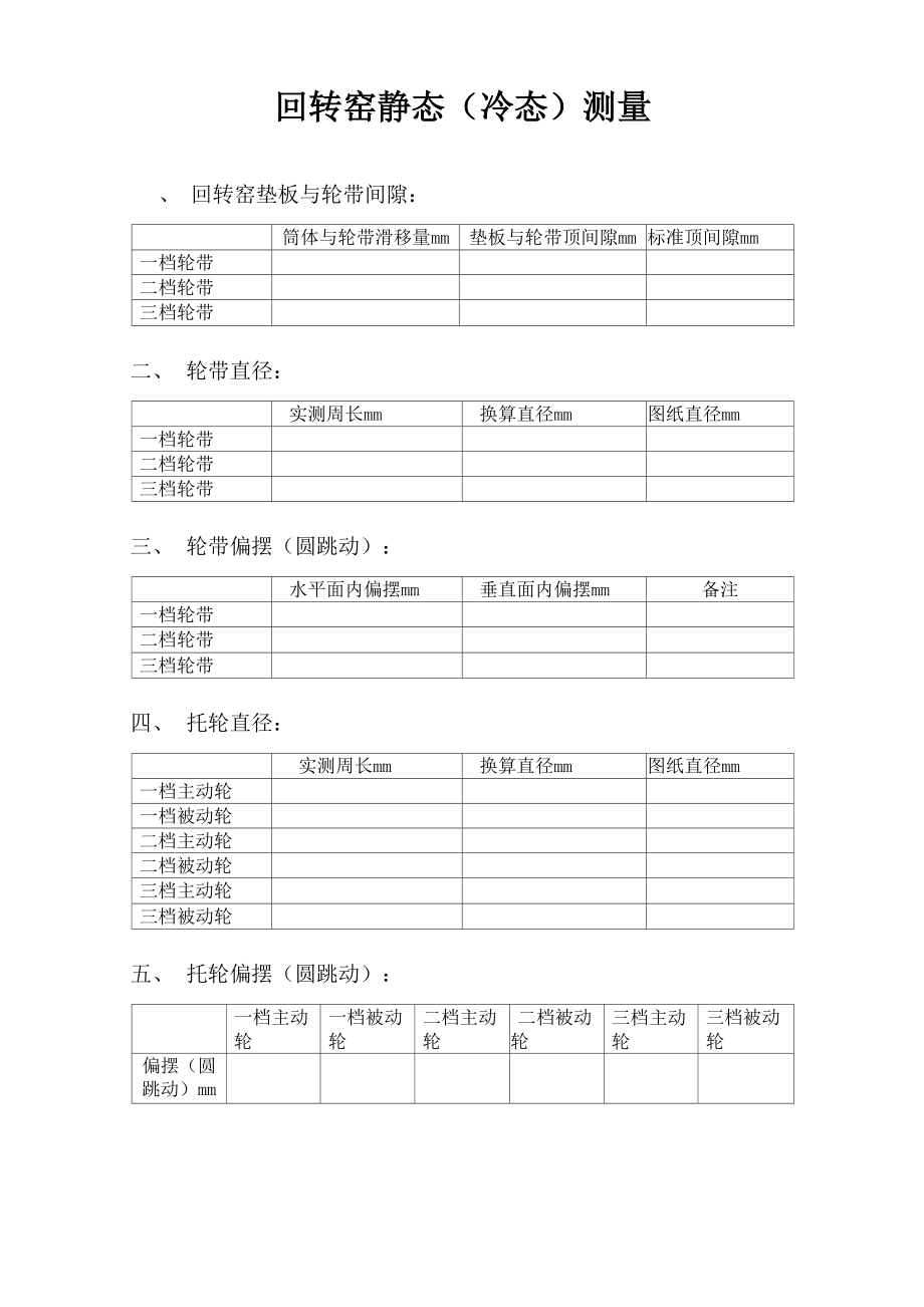 回转窑测量报告_第1页