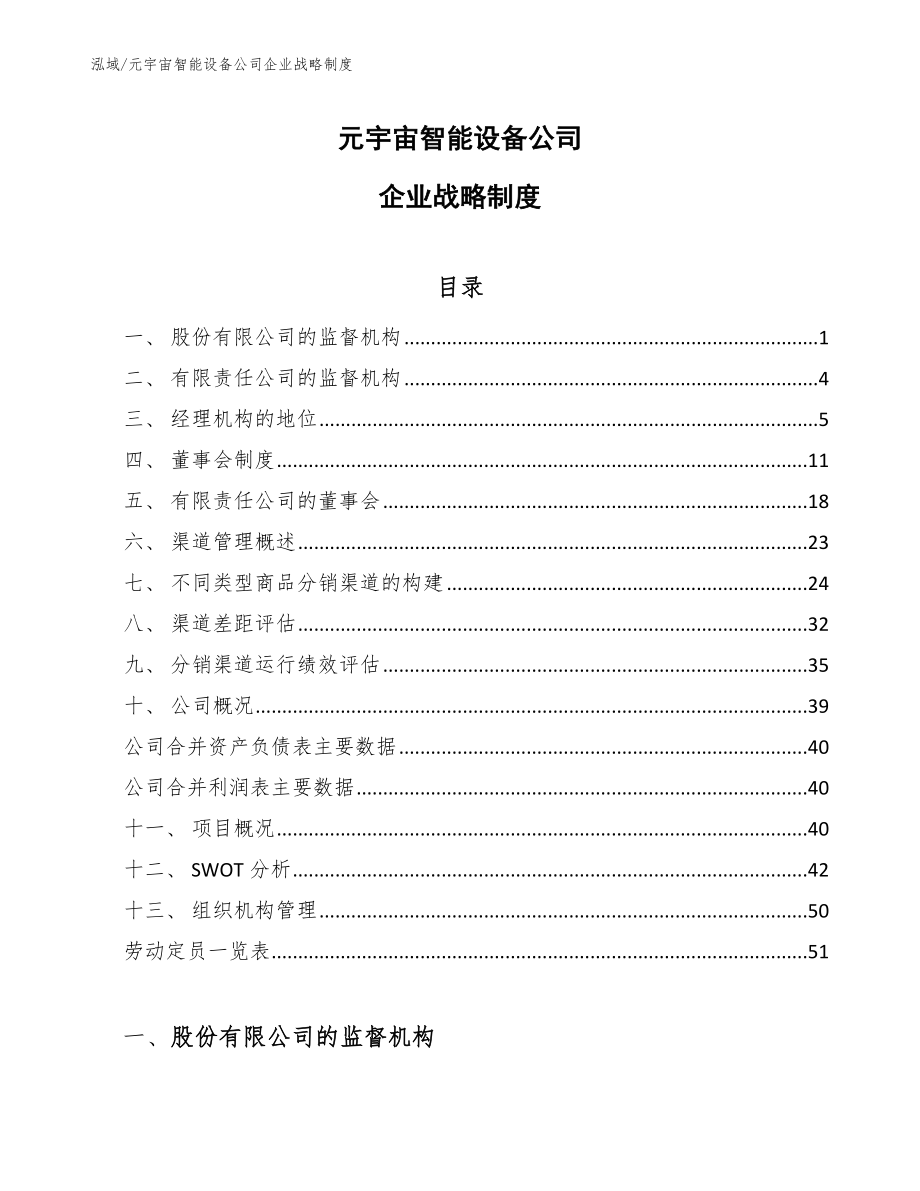 元宇宙智能设备公司企业战略制度_第1页