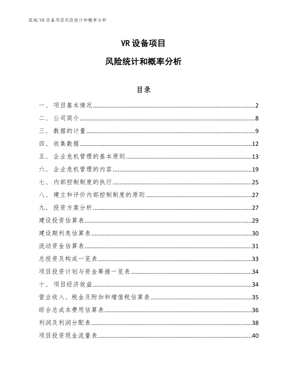 VR设备项目风险管理措施【范文】_第1页