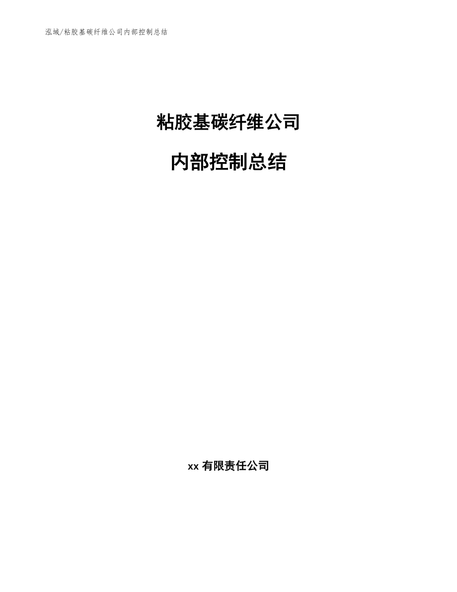粘胶基碳纤维公司内部控制总结_范文_第1页