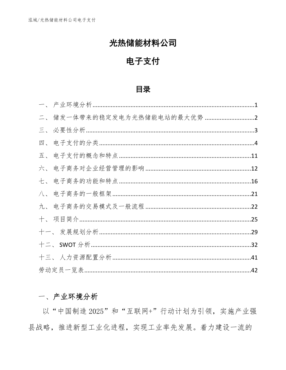 光热储能材料公司电子支付（范文）_第1页