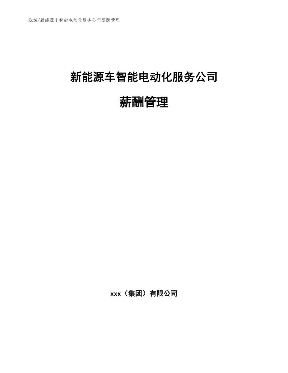 新能源车智能电动化服务公司薪酬管理_第1页