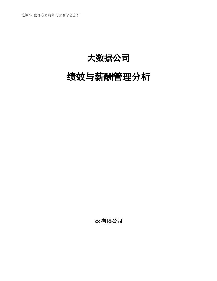 大数据公司绩效与薪酬管理分析【范文】_第1页