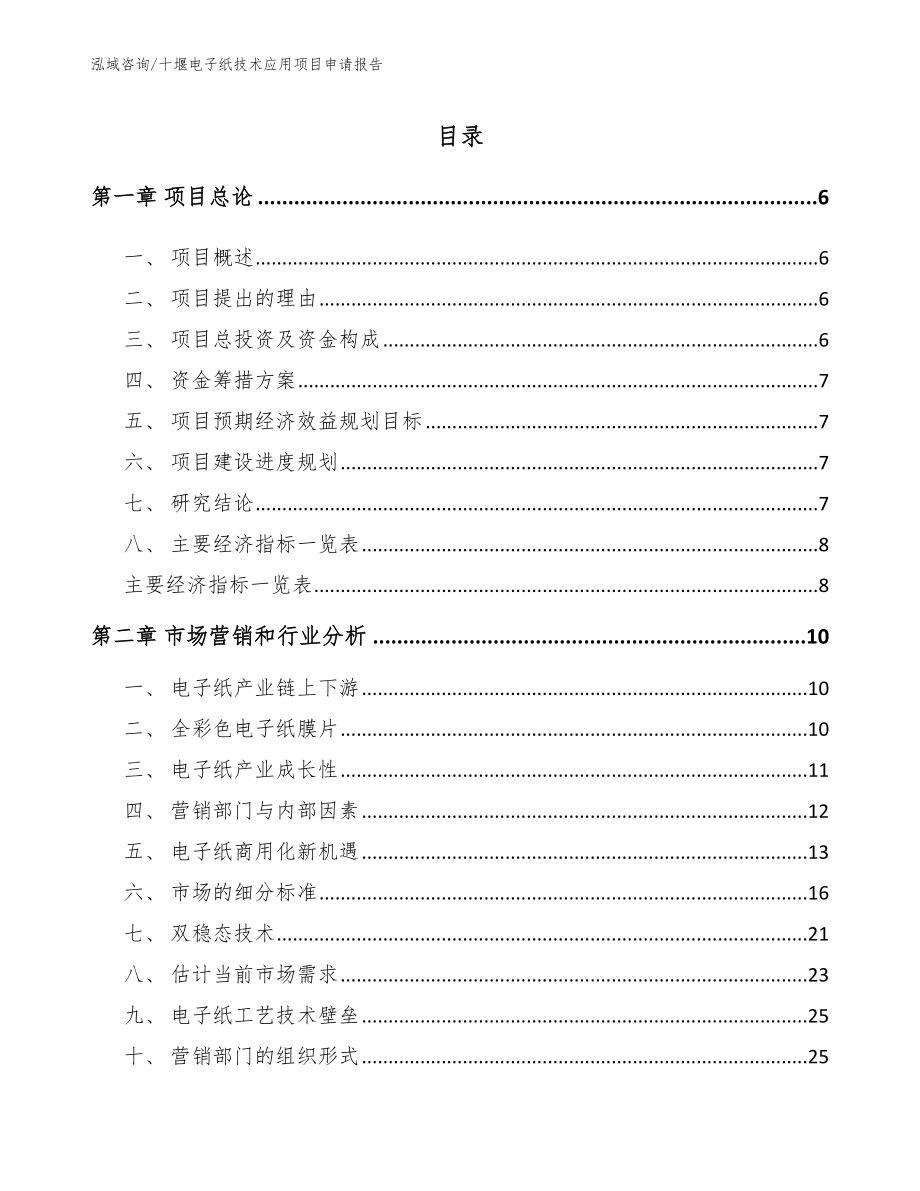 十堰电子纸技术应用项目申请报告【参考模板】_第1页