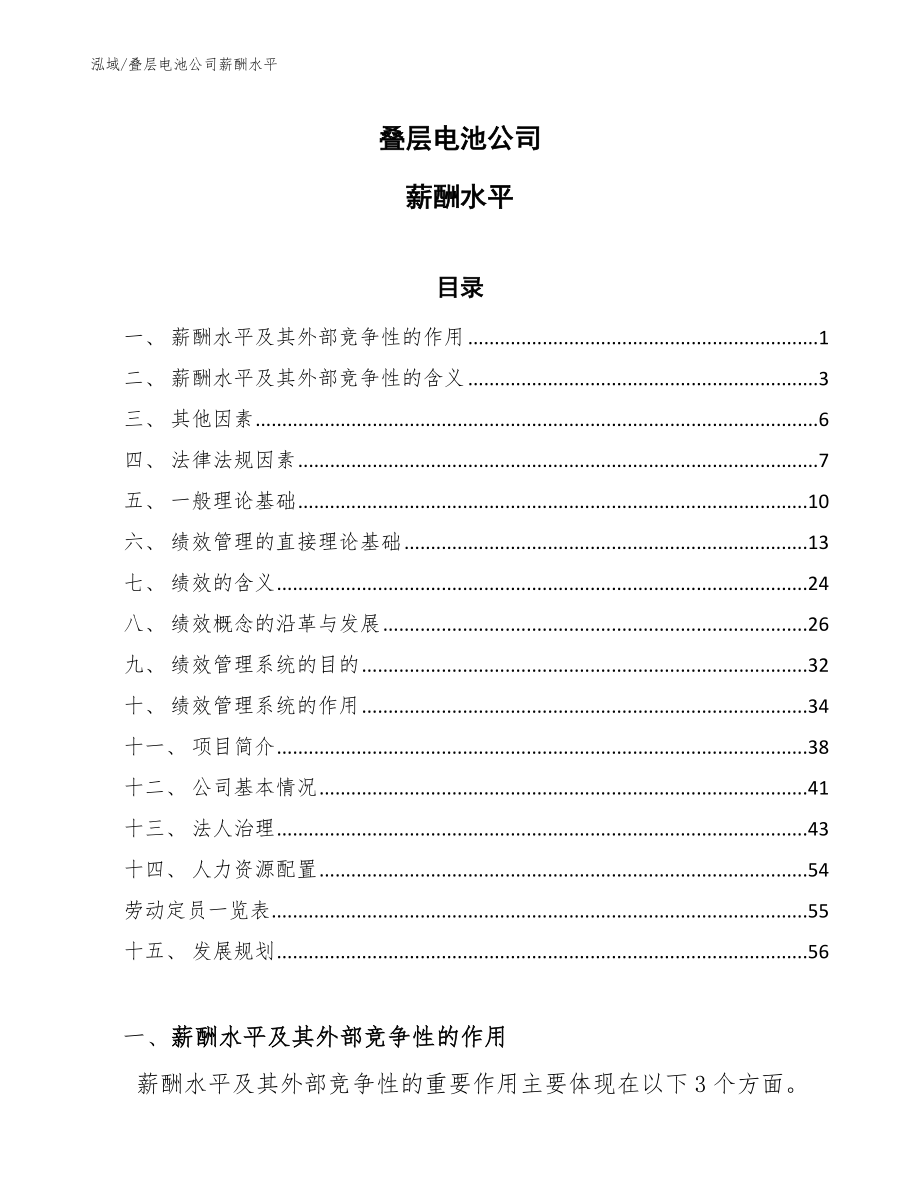 叠层电池公司薪酬水平_范文_第1页