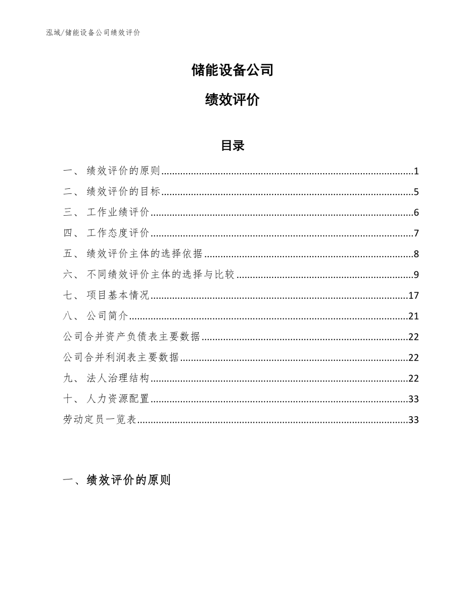 储能设备公司绩效评价_第1页