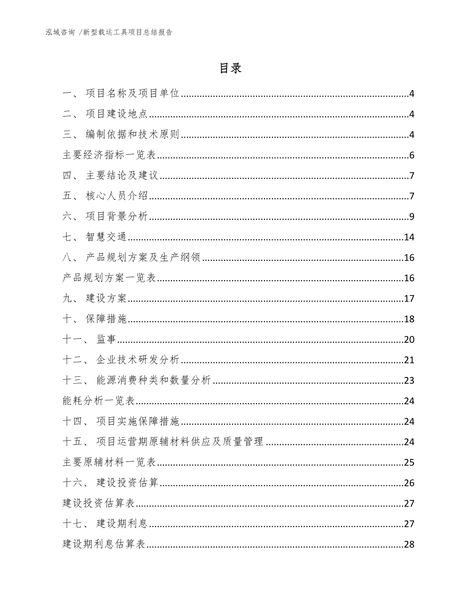 新型载运工具项目总结报告-范文参考_第1页