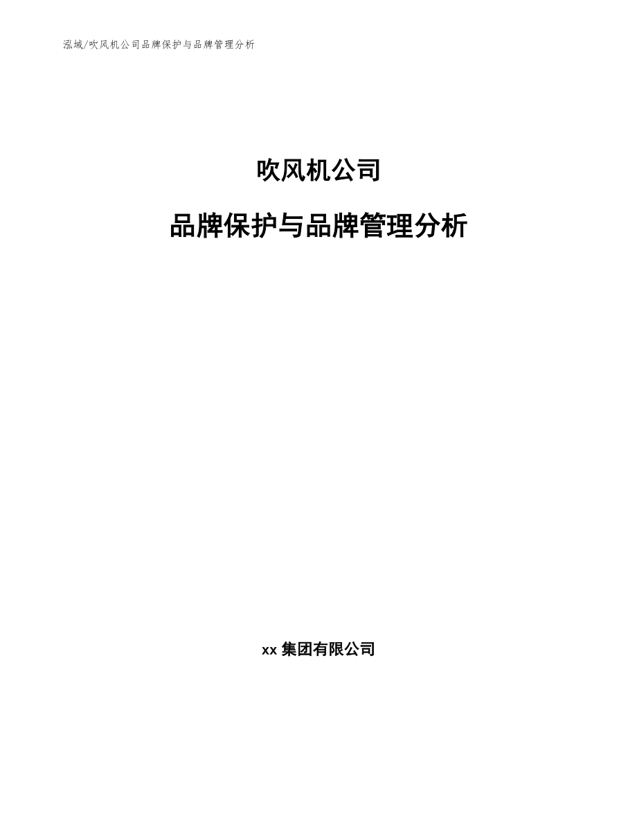 吹风机公司品牌保护与品牌管理分析【参考】_第1页