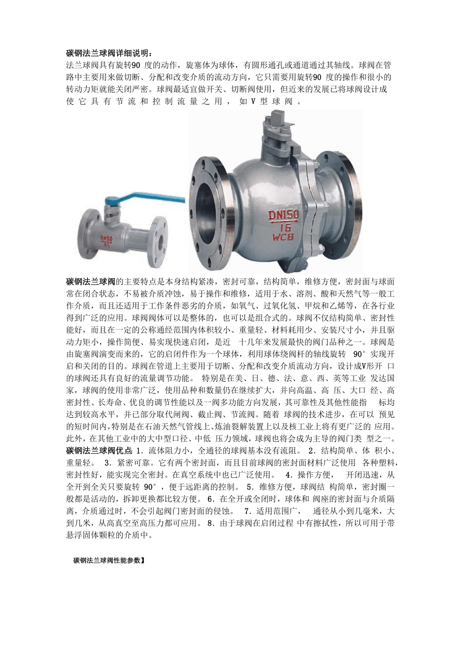碳钢法兰球阀_第1页