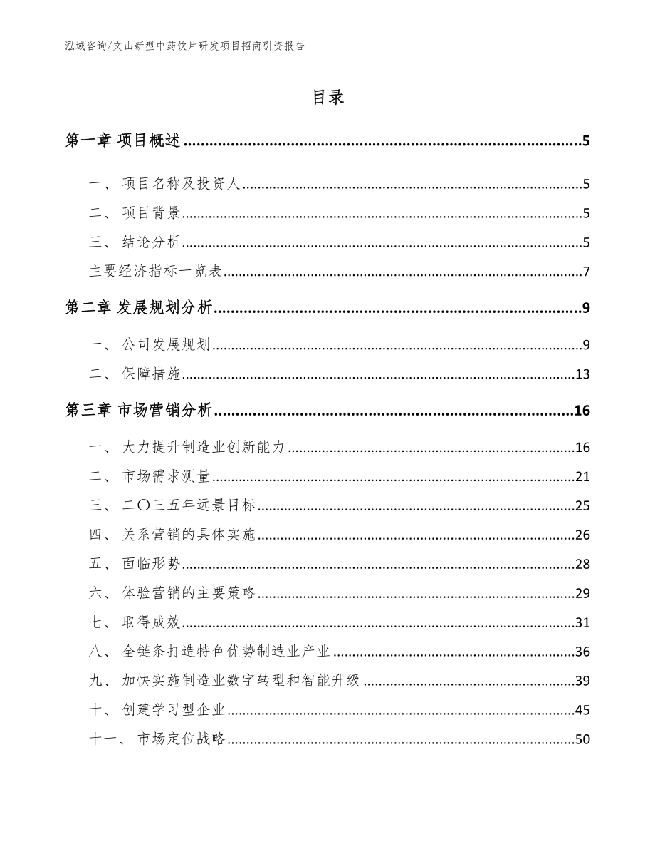 文山新型中药饮片研发项目招商引资报告_第1页