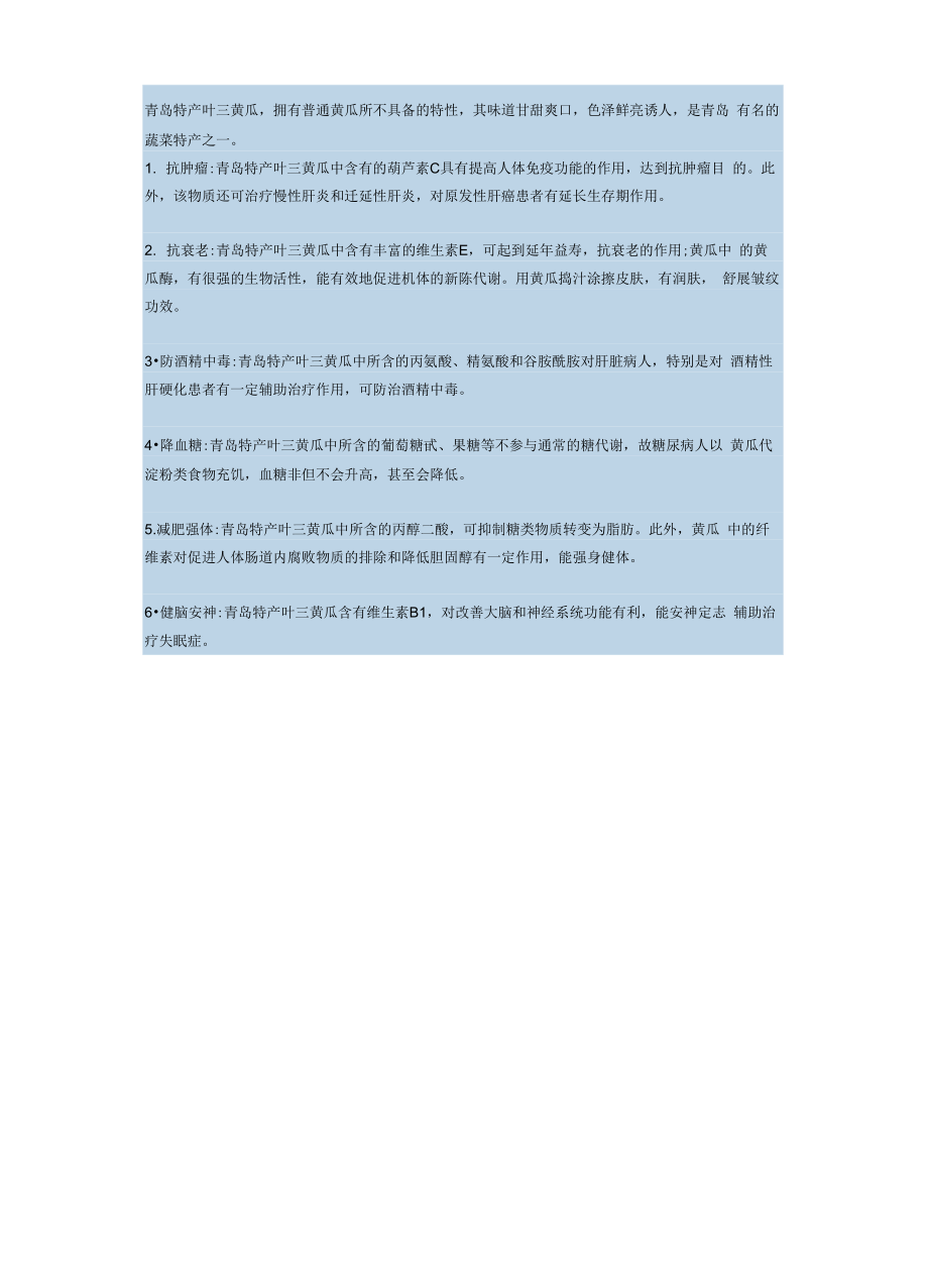 青岛特产叶三黄瓜_第1页