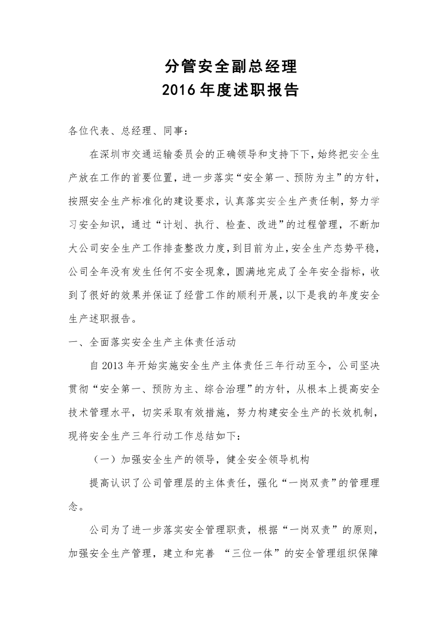 安全副总年度述职报告_第1页