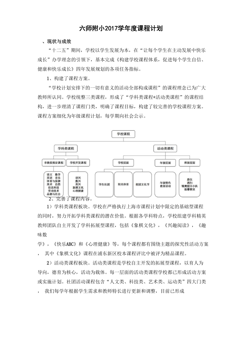 六师附小课程计划_第1页
