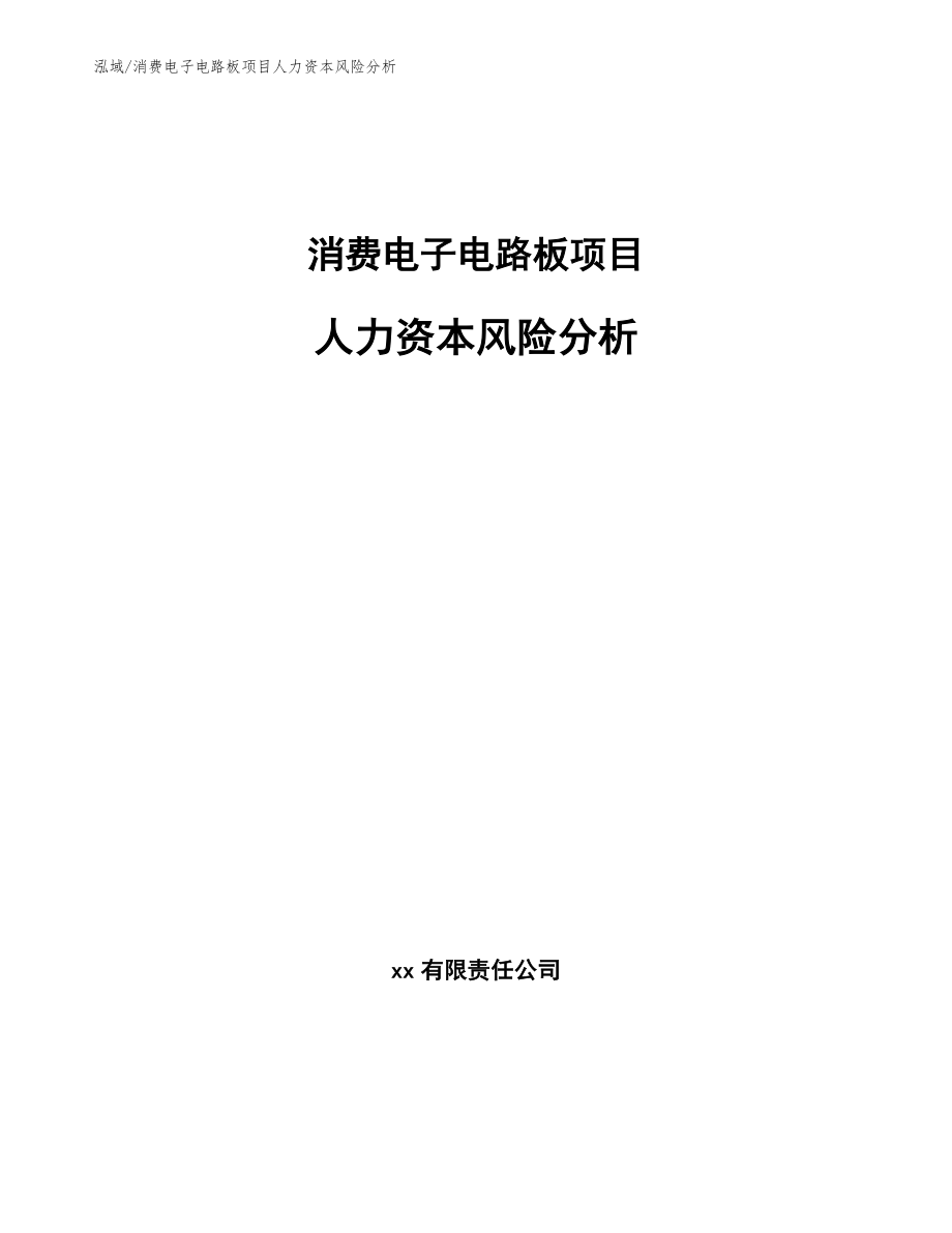 消费电子电路板项目人力资本风险分析_参考_第1页