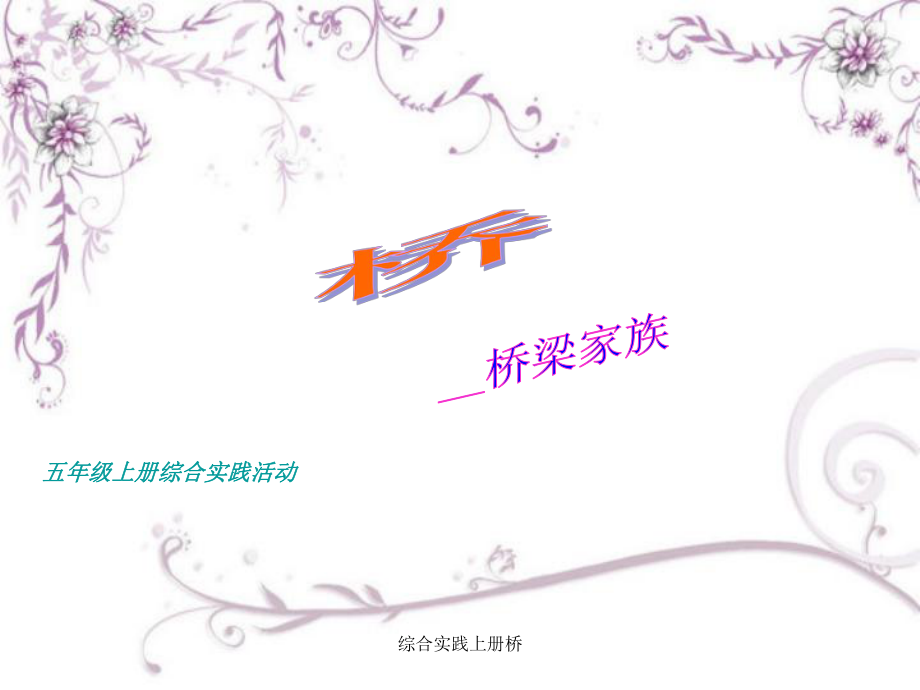 综合实践上册桥课件_第1页