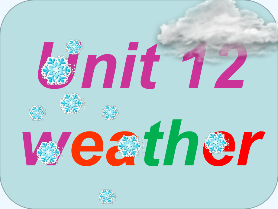英语课件weather_第1页