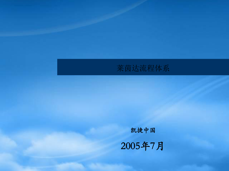 莱茵达房地产集团流程体系65页_第1页