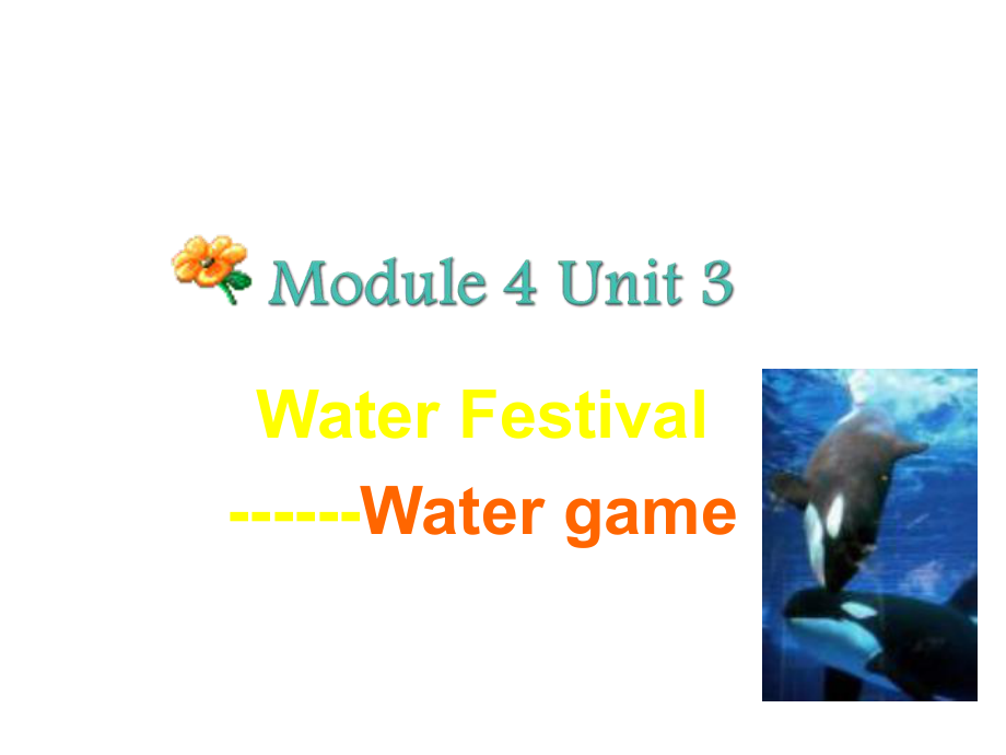 牛津上海版英语七下Module 4Unit 3 WaterFestivalppt课件_第1页