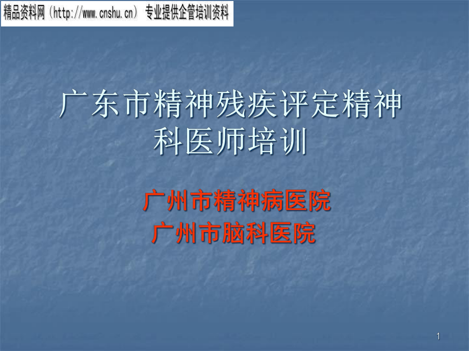 精神障碍与精神残疾培训_第1页