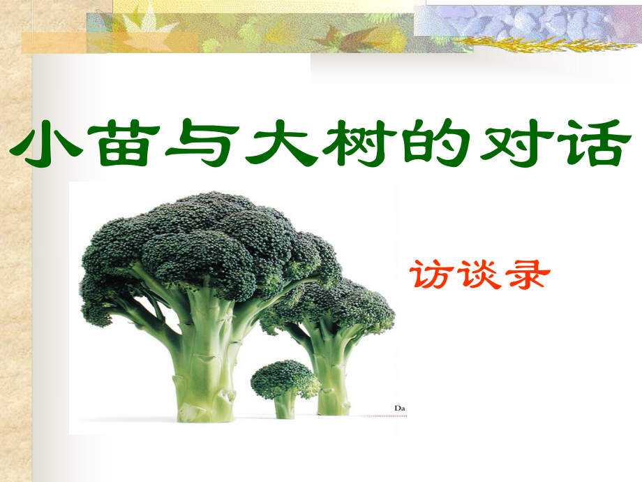 小苗与大树的对话_第1页