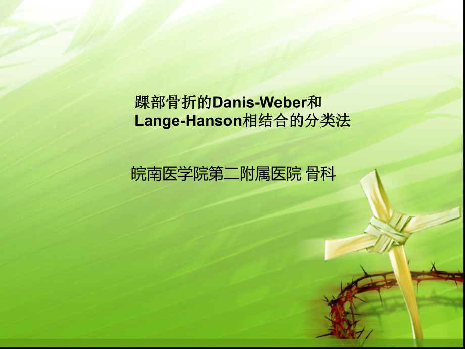 踝关节骨折的分型---讲课用_第1页