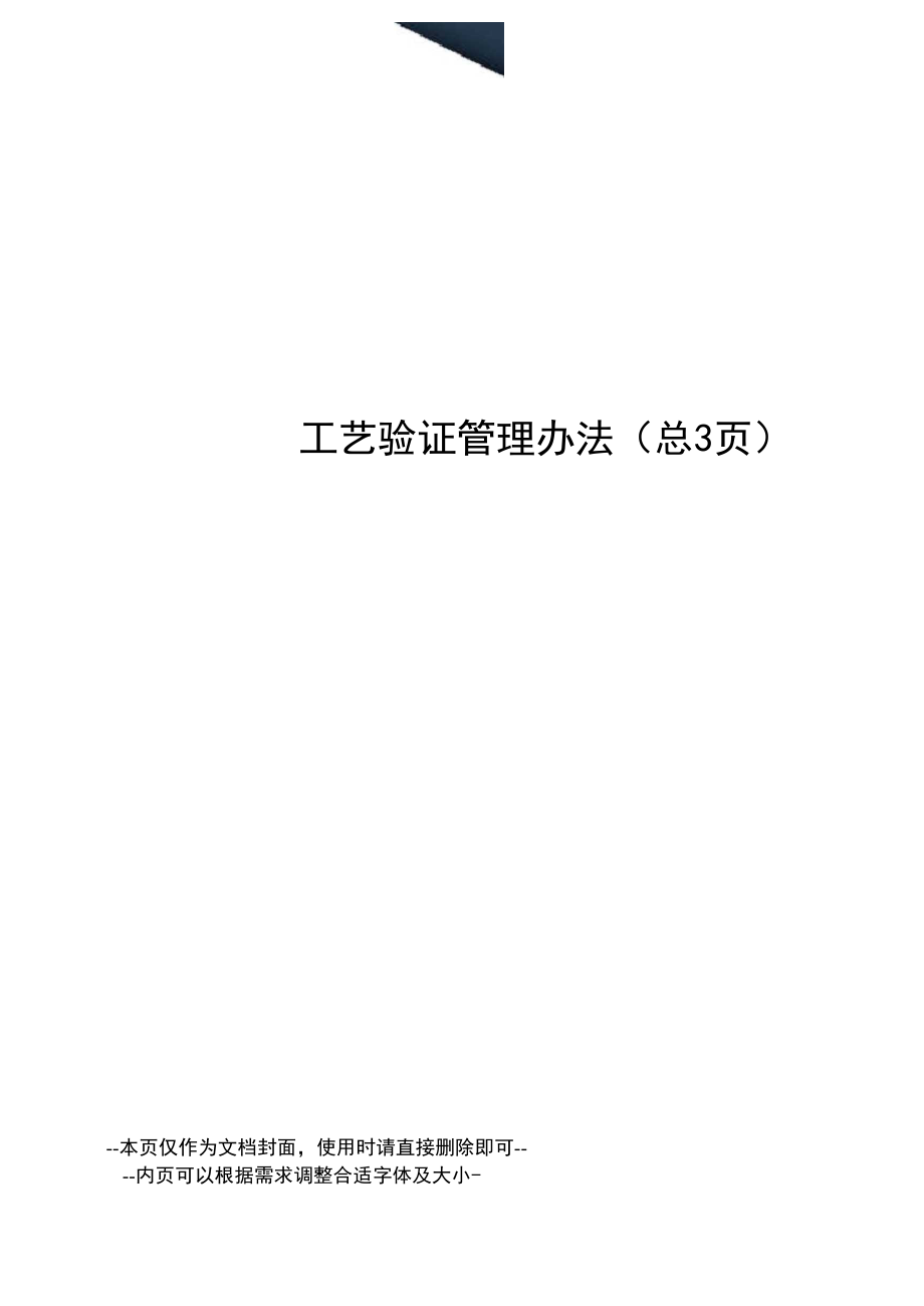 工艺验证管理办法_第1页