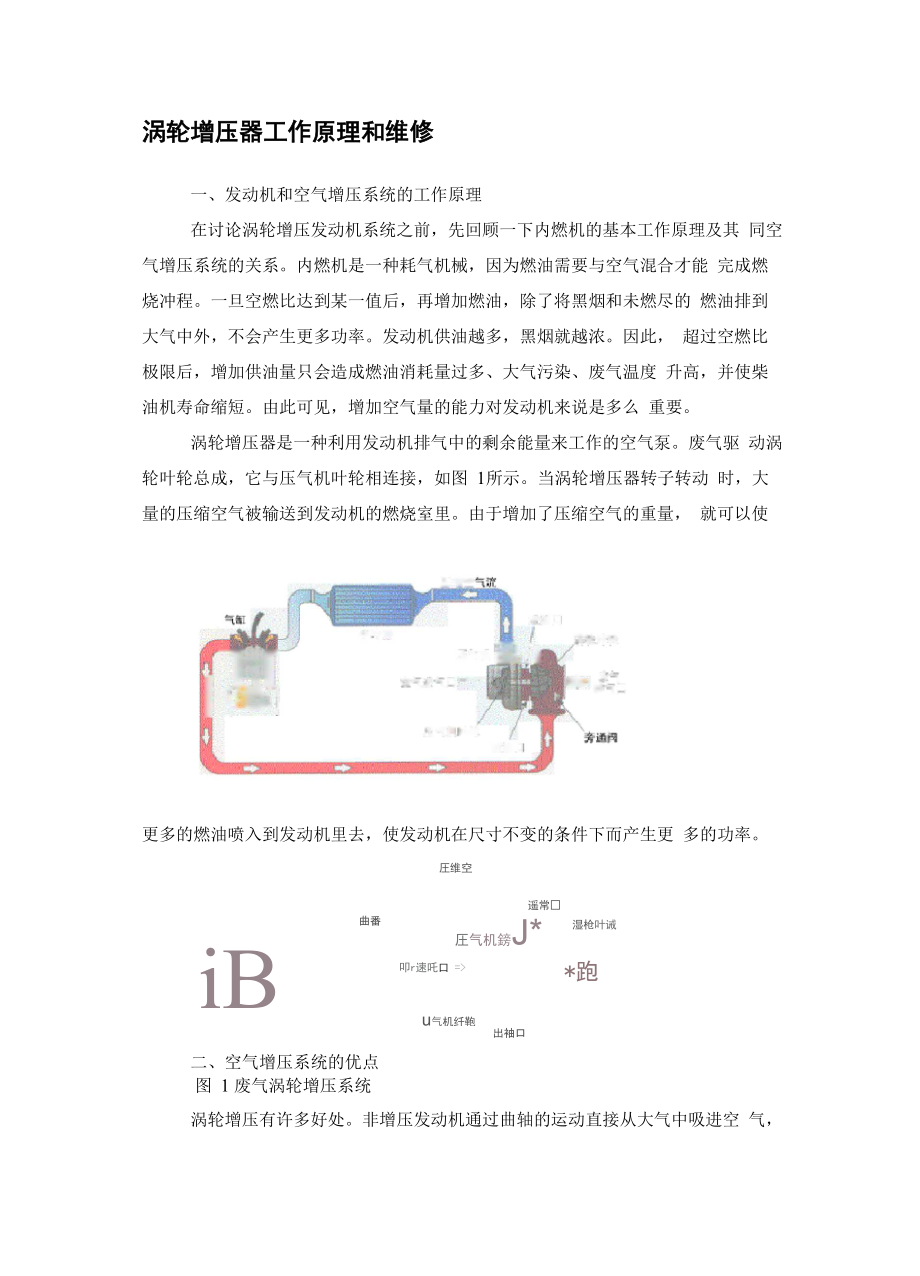 涡轮增压器工作原理和维修_第1页