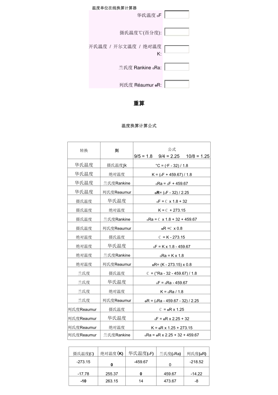温度单位换算_第1页