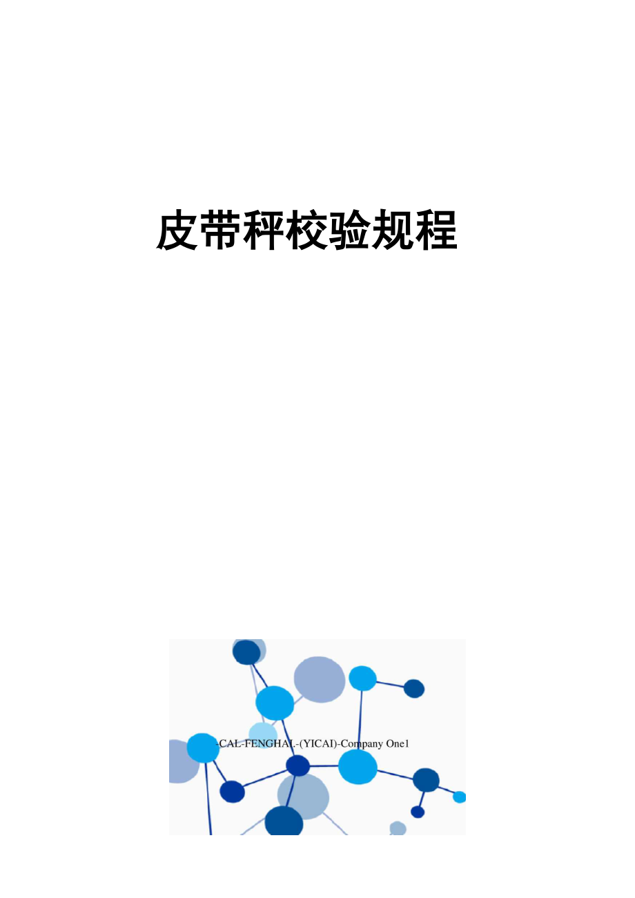 皮带秤校验规程_第1页